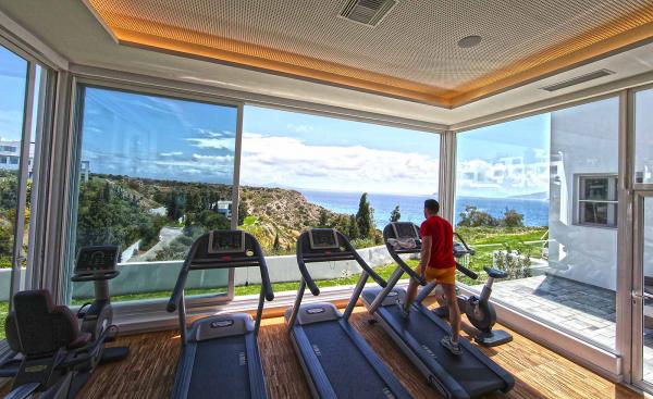 Ausblick im Fitnessstudio