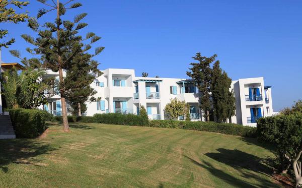 Blick auf die Zimmer