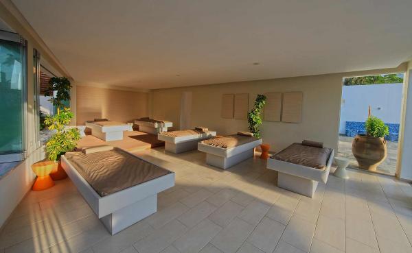 Ruhezone mit Wasserbetten