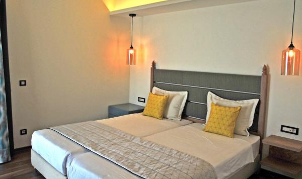 Doppelbett in der Suite