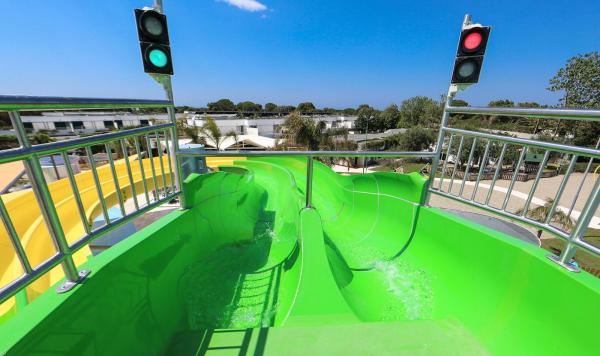 Auf zur Rutschpartie - Ampeln auf der Rutsche