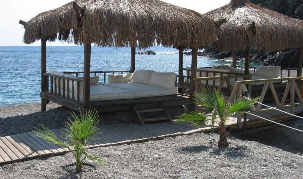 Gemütliche Strandhäuschen