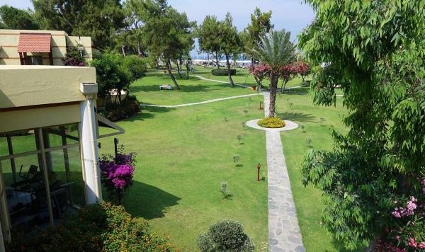 Blick aus dem Wellness Bereich