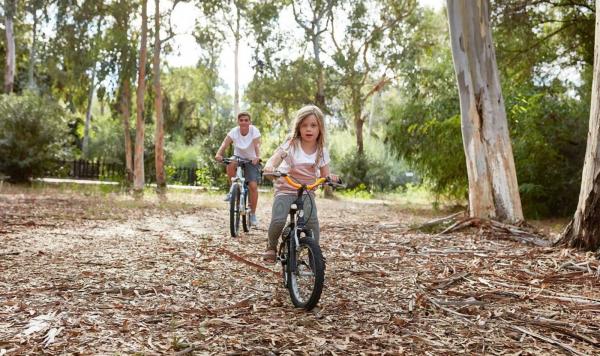 Kinder beim Radfahren
