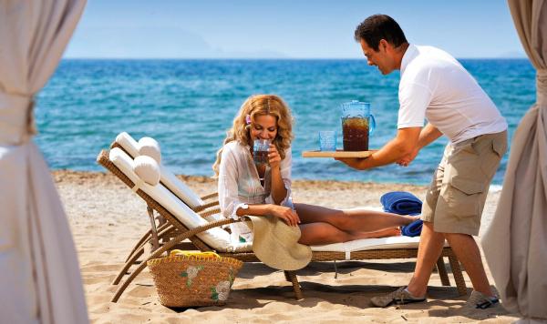 Abkühlung am Strand