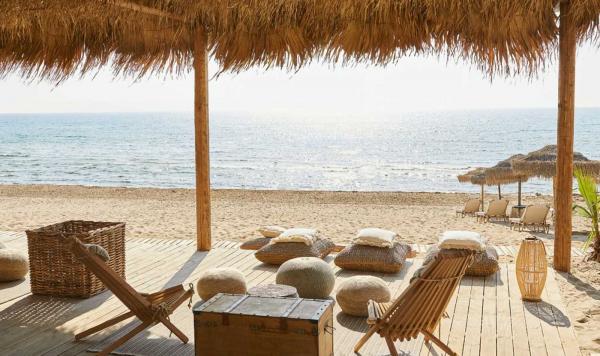 Meerblick von Oasis Beach Bar