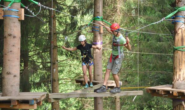 Klettern Hochseilgarten