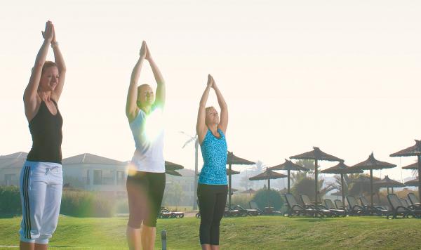 Yoga unter freiem Himmel