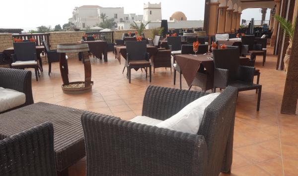 Restaurant auf Terrasse