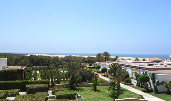 Blick auf Clubanlage