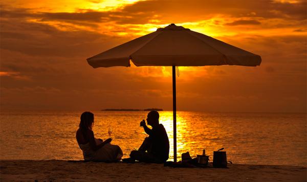 romantisches Beisammensein