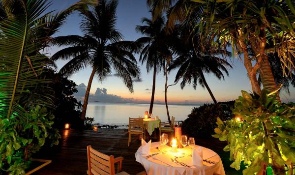 Abendessen am Strand