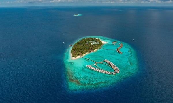 Luftaufnahme Robinson Maldives