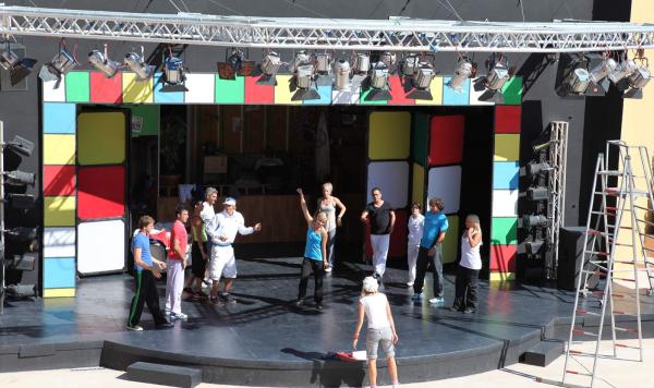 Proben für die Show