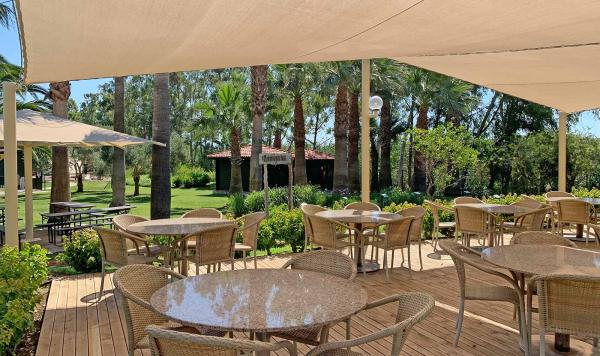 Blick auf den Kräutergarten