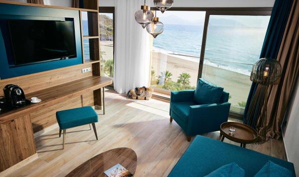 Wohnzimmer mit Meerblick