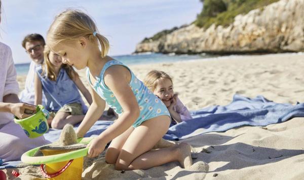 Familie am Strand