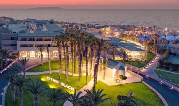 Abends Blick auf die Anlage