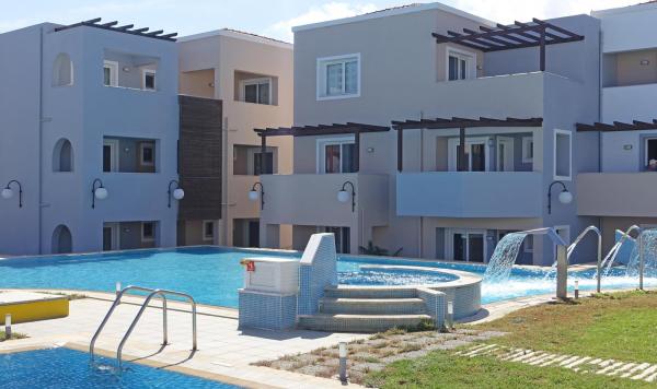 Blick auf die Zimmer