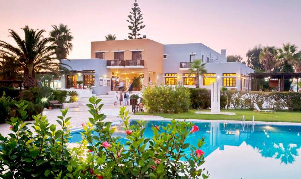 Anlage bei Sonnenuntergang