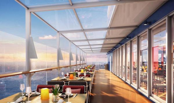 Essbereich auf der Mein Schiff 4