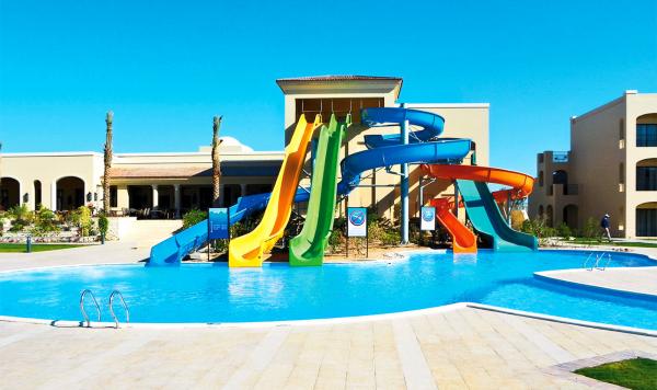 Bunnte Wasserrutschen