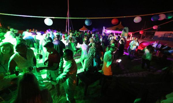 Beachparty am Strand