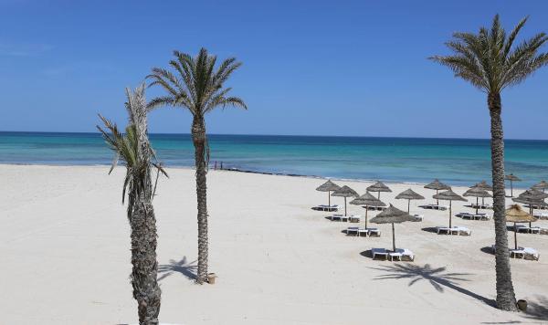 Strand vor dem Zimmer