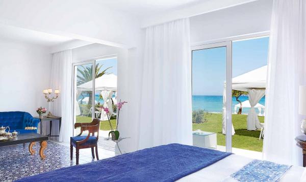 Schlafzimmer und Wohnbereich