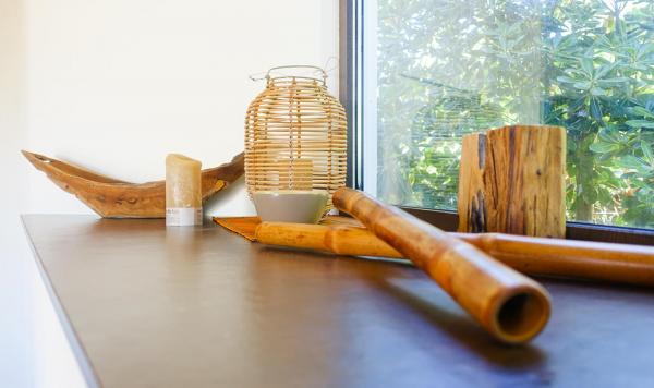 Hübsche Dekoration im Spa