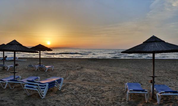 Strand im Abendlicht