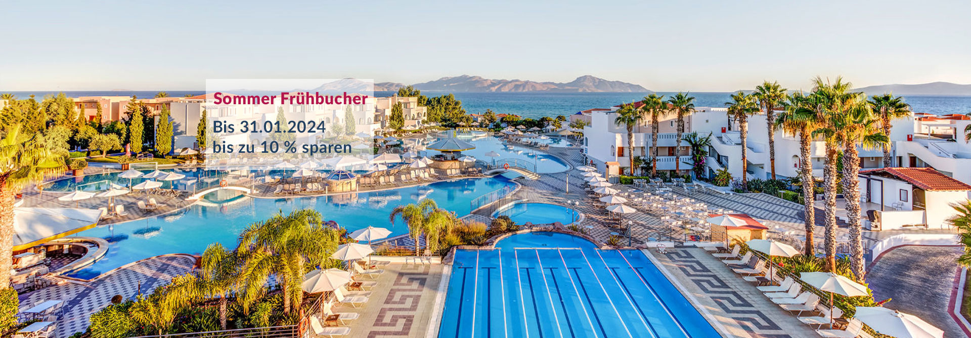 Frühbucher 10% - Marmari Palace