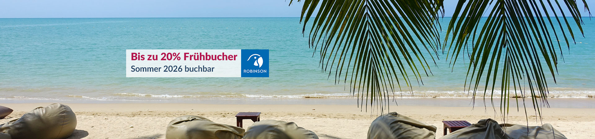 Bis zu 20% Frühbucher - Sommer 2026
