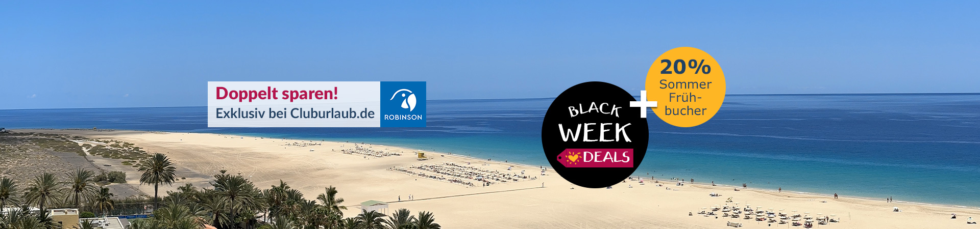 Robinson Black Week - doppelt sparen