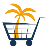 Palme im Einkaufswagen