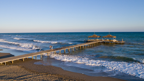 Steg im Meer
