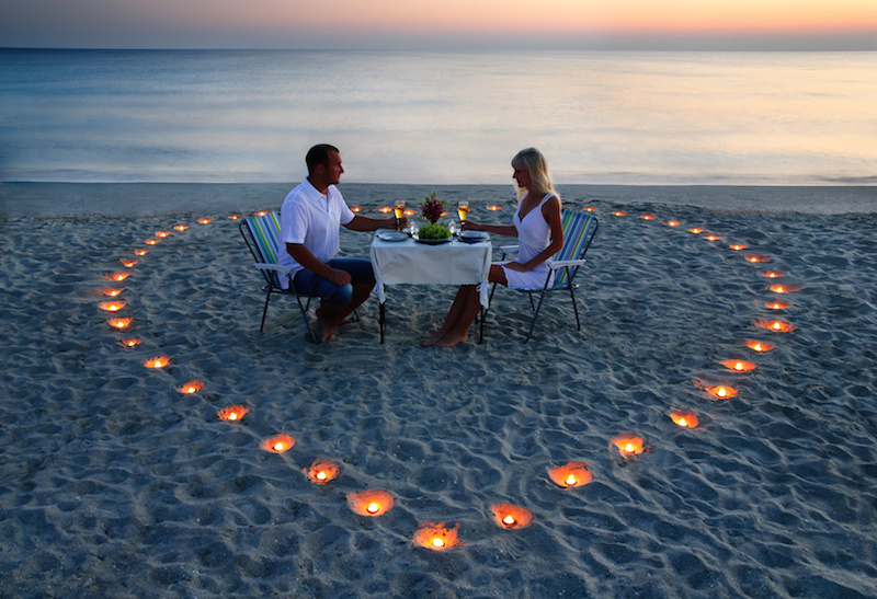 Herz am Strand