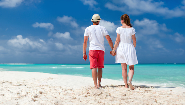 Pärchen am Strand