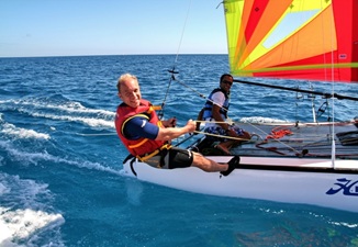 Jörg Schwille beim Segeln