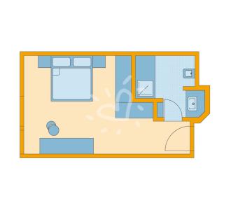 Zimmerskizze Landskron Double Room Economy
