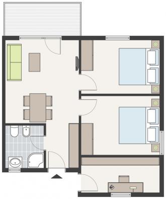Appartement Typ 2