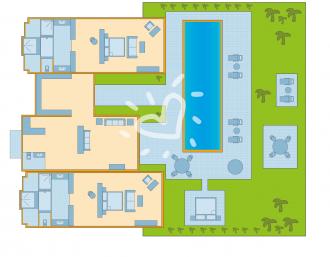 Two Bedroom Pool Villa Deluxe Ocean Front