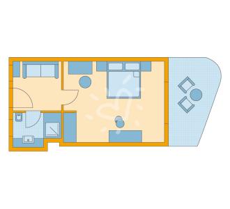 Zimmerskizze TML Cala Pada Double Room Economy