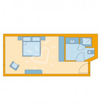 Zimmerskizze Doppelzimmer Standard
