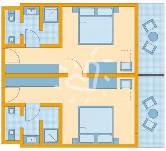 Familienzimmer mit Verbindungstür