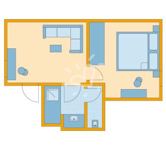 Juniorsuite im Bungalow