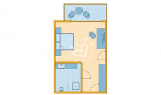 Doppelzimmer/Einzelzimmer Neubau