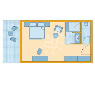 Zimmerskizze Jandia Playa Double Room Economy