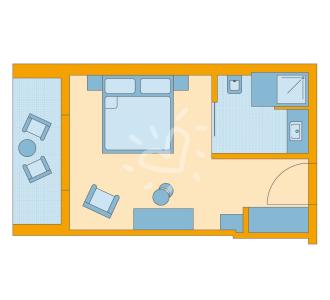 Zimmerskizze Cabo Verde Double Room Classic V1