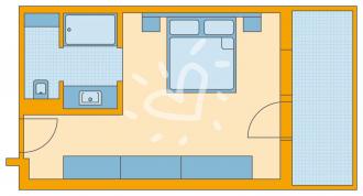 Doppelzimmer/ Einzelzimmer mit Grimmingblick (2024 renoviert)